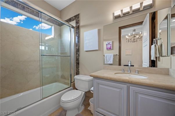 Bathroom, Chandelier, Glass Shower, Interior