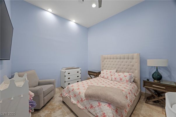 Bedroom, Interior, Recessed Lighting