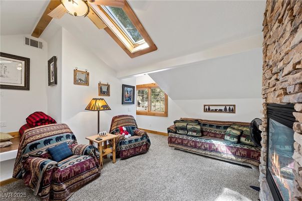 Fireplace, Interior, Stone Walls, Wooden Beams