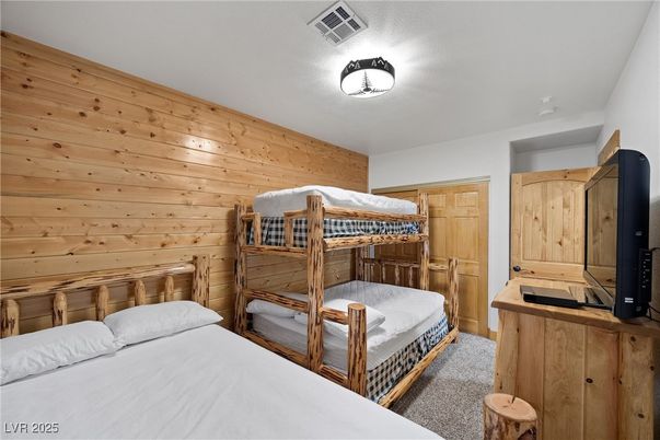 Bedroom, Interior, Wooden Walls