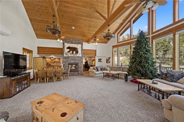 Dining room, Fireplace, Interior, Living room, Wooden Beams, Wooden Ceilings