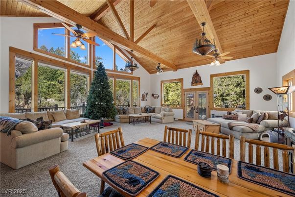Dining room, Interior, Living room, Wooden Beams, Wooden Ceilings, Wood Texture Flooring