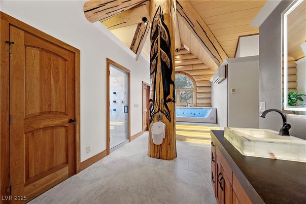 Bathroom, Interior, Wooden Beams, Wooden Ceilings, Wooden Walls
