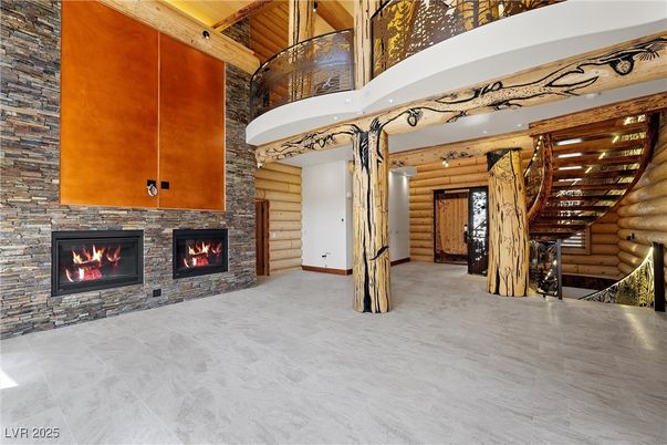 Fireplace, Interior, Wooden Walls