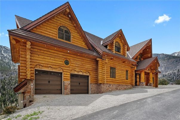 Attached, Exterior, Facade, Log Home