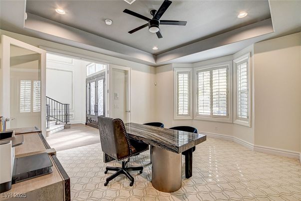 Home Office, Interior, Recessed Lighting