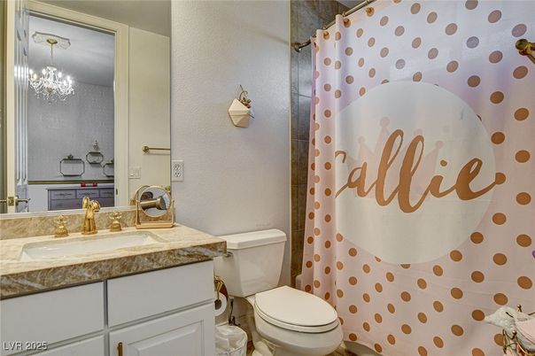 Bathroom, Chandelier, Interior
