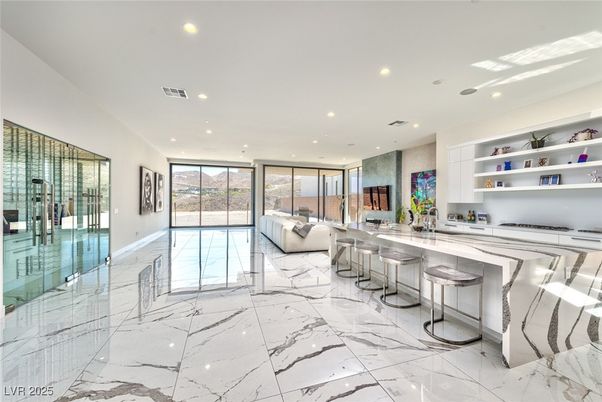 Interior, Living room, Marble, Recessed Lighting