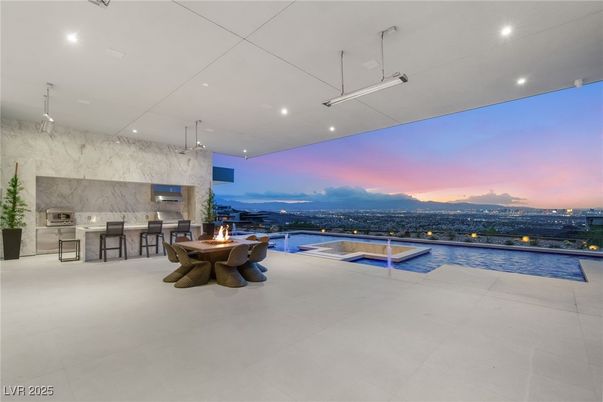 Interior, Marble Walls, Pool, Recessed Lighting