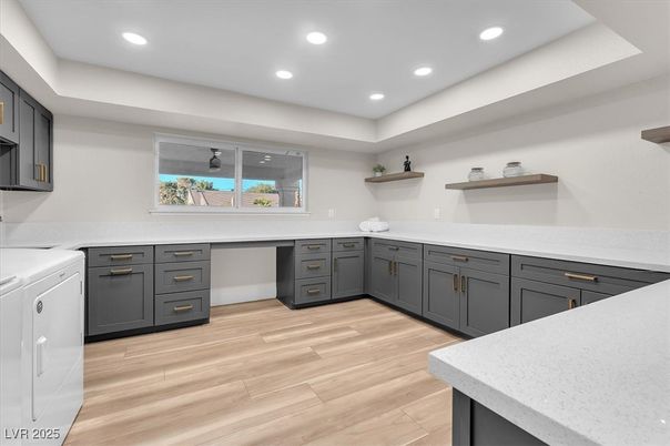 Interior, Recessed Lighting, Wood Texture Flooring