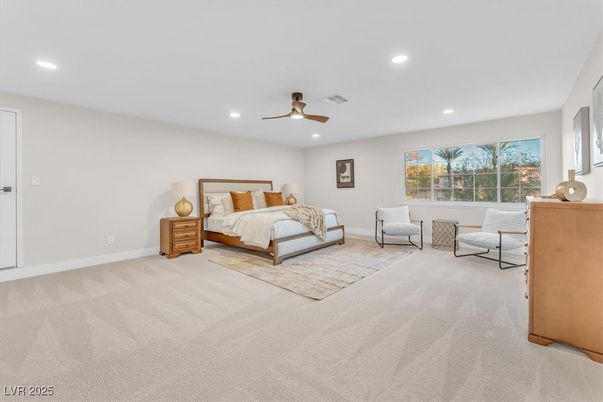 Bedroom, Interior, Recessed Lighting