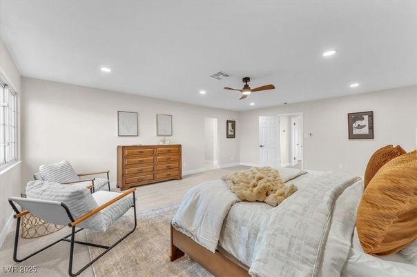 Bedroom, Interior, Recessed Lighting
