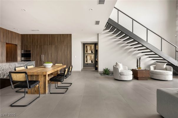 Dining room, Interior, Kitchen, Recessed Lighting