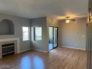 Empty room, Fireplace, Interior, Wood Texture Flooring