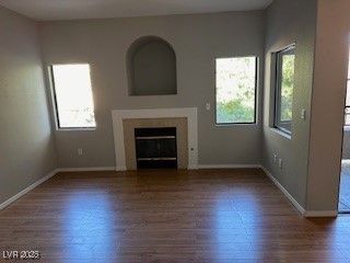 Empty room, Fireplace, Interior, Wood Texture Flooring