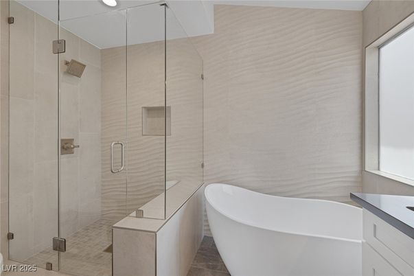 Bathroom, Free Standing Baths, Glass Shower, Interior