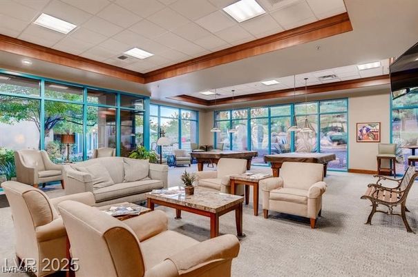 Billiard Table, Game Room, Interior, Living room, Pendant Lights, Recessed Lighting