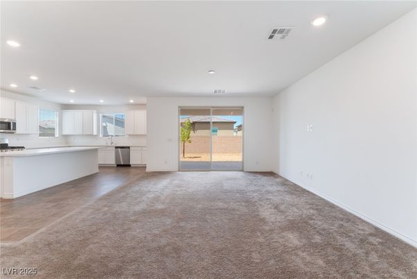 Empty room, Interior, Kitchen, Recessed Lighting