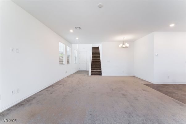 Chandelier, Empty room, Interior, Recessed Lighting