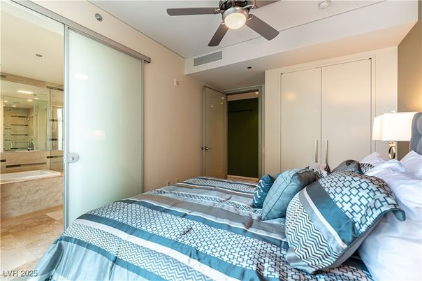 Bathroom, Bedroom, Glass Shower, Interior, Recessed Lighting