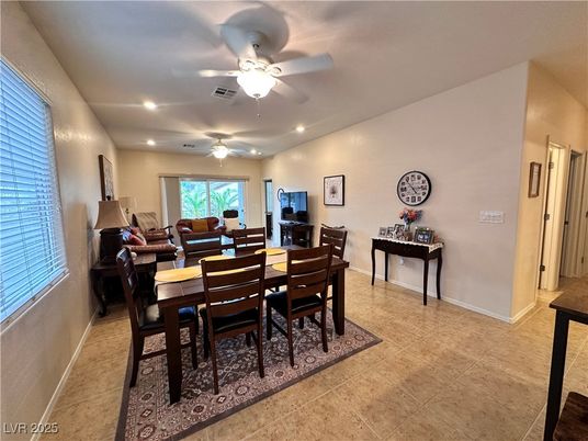 Dining room, Interior, Recessed Lighting