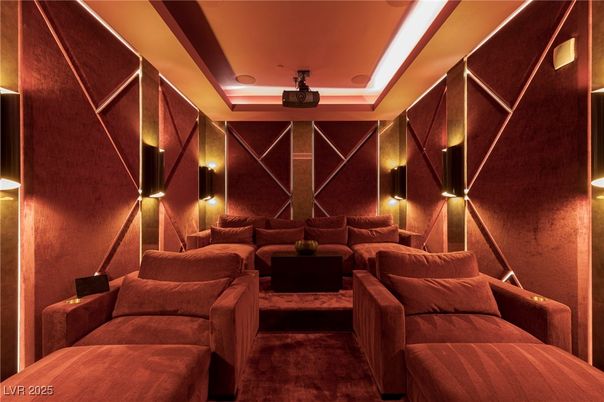 Interior, Projection Screen, Recessed Lighting, Theatre Room