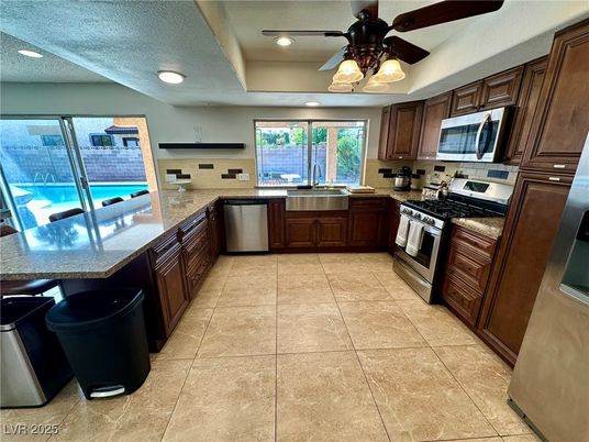 Interior, Kitchen, Recessed Lighting, Stainless Steel Appliances