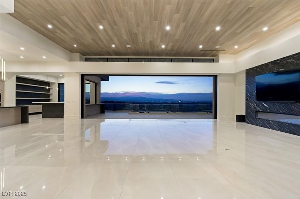 Interior, Marble, Marble Walls, Recessed Lighting, Wooden Ceilings