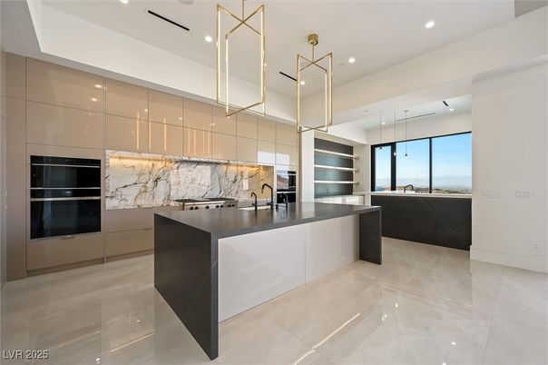 Interior, Kitchen, Pendant Lights, Recessed Lighting, Stainless Steel Appliances, Water