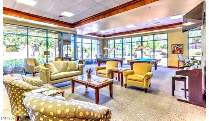 Billiard Table, Game Room, Interior, Living room, Pendant Lights, Recessed Lighting