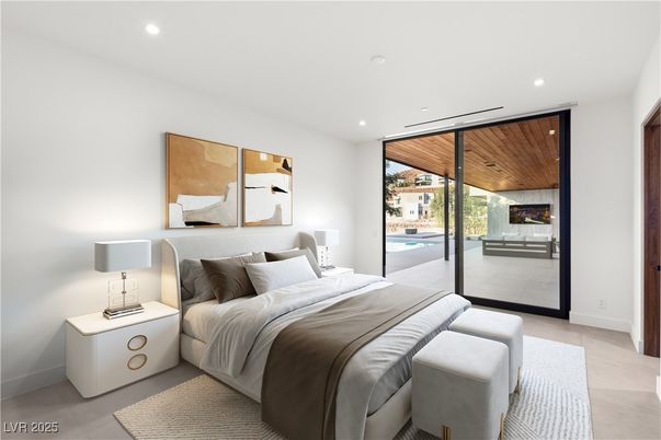 Bedroom, Interior, Recessed Lighting