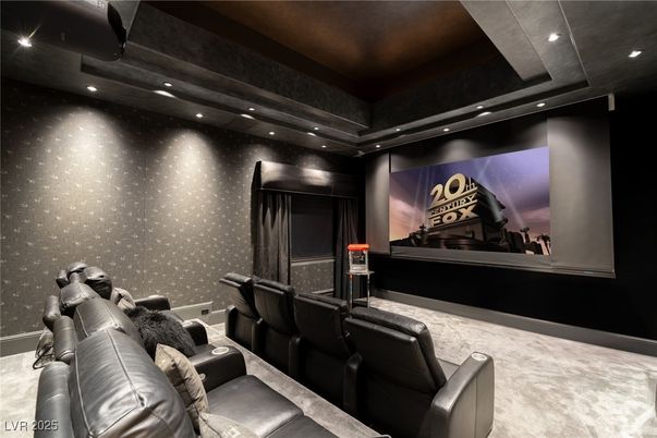 Home Theatre Room, Interior, Projection Screen, Recessed Lighting, Theatre Room