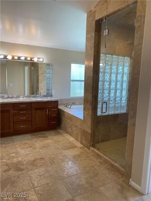 Bathroom, Dual Sink Vanities, Glass Shower, Interior