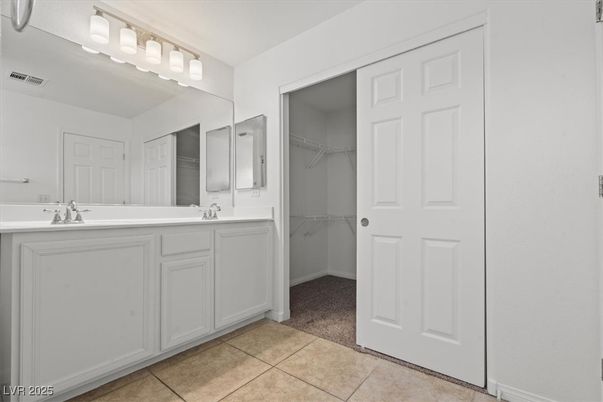 Bathroom, Dual Sink Vanities, Interior, Walk-in Closets
