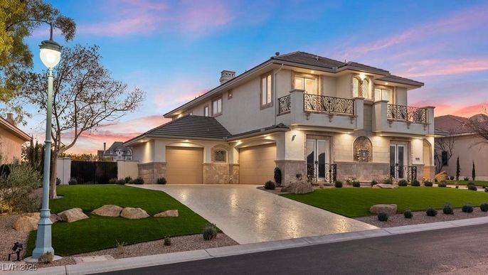Attached, Backyard, Exterior, Facade, Mediterranean
