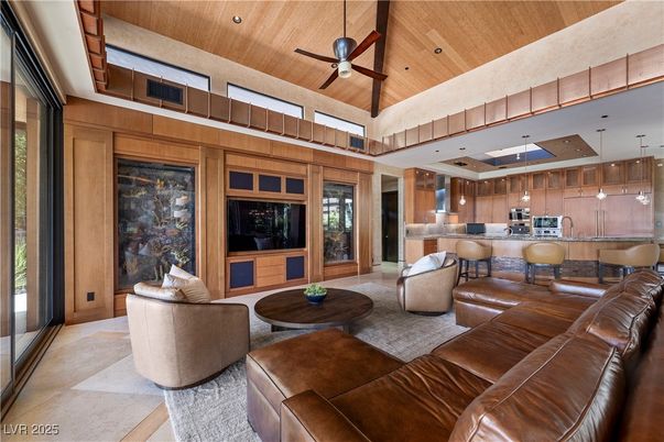Dining room, Interior, Kitchen, Living room, Recessed Lighting, Wooden Ceilings, Wooden Walls