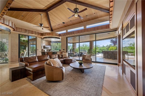 Interior, Living room, Recessed Lighting, Wooden Beams, Wooden Ceilings