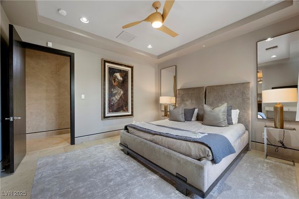 Bedroom, Interior, Recessed Lighting