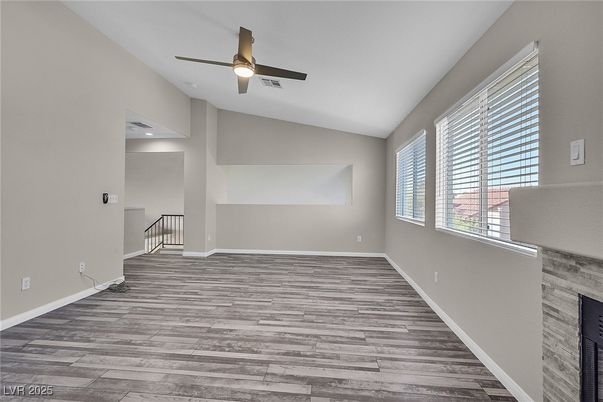 Empty room, Fireplace, Interior, Wood Texture Flooring