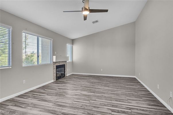 Empty room, Fireplace, Interior, Wood Texture Flooring