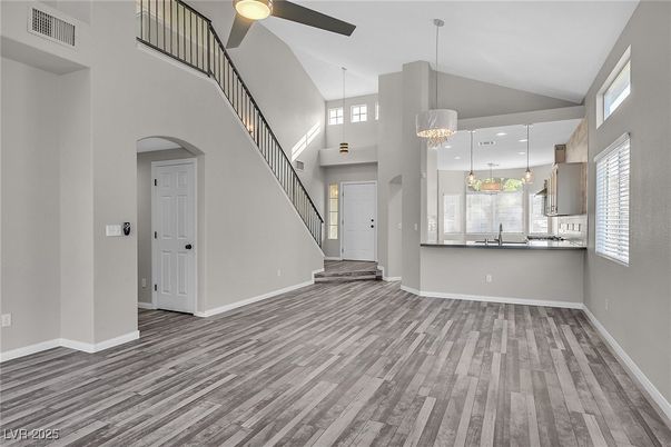 Chandelier, Interior, Pendant Lights, Recessed Lighting, Wood Texture Flooring