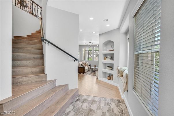 Fireplace, Interior, Recessed Lighting, Wood Texture Flooring
