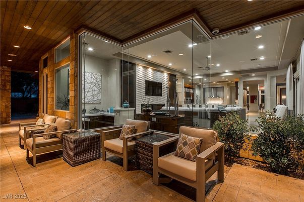 Exterior, Interior, Recessed Lighting, Wooden Ceilings