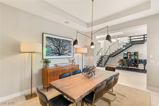 Dining room, Interior, Pendant Lights, Recessed Lighting