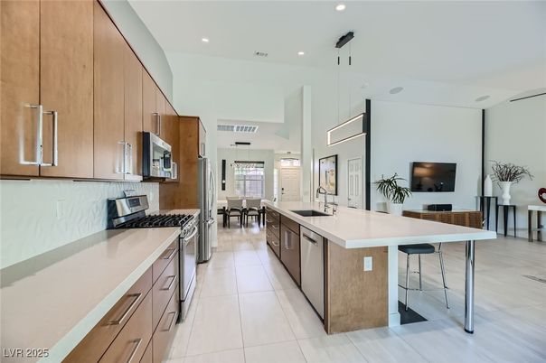 Dining room, Interior, Kitchen, Pendant Lights, Recessed Lighting