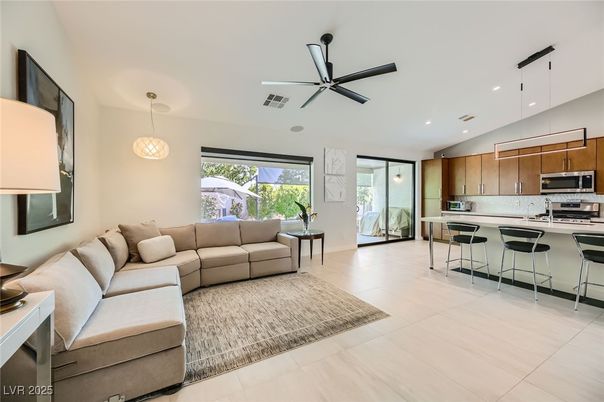 Interior, Kitchen, Living room, Pendant Lights, Recessed Lighting