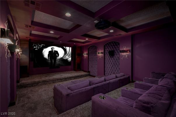 Home Theatre Room, Interior, Projection Screen, Recessed Lighting, Theatre Room