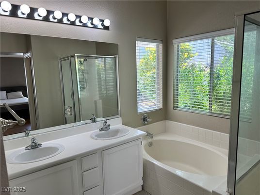 Bathroom, Dual Sink Vanities, Glass Shower, Interior