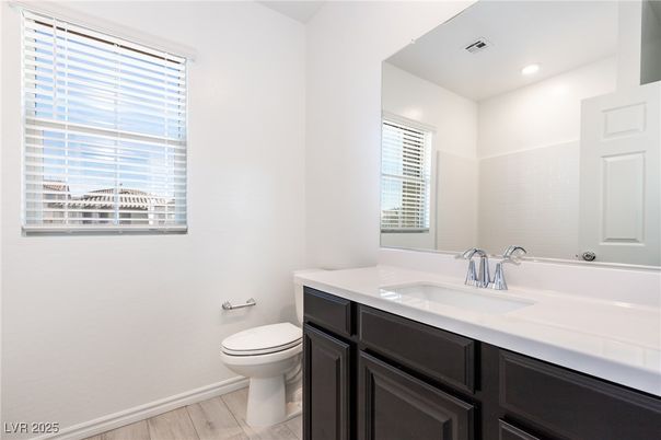 Bathroom, Interior, Recessed Lighting, Wood Texture Flooring