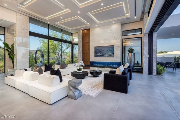 Interior, Living room, Recessed Lighting